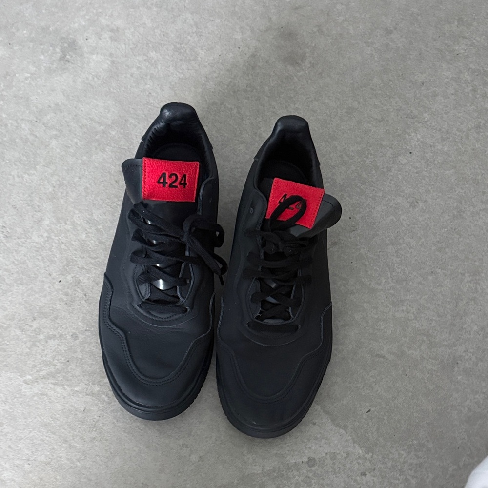 424 adidas Black and Red Men's Sneakers